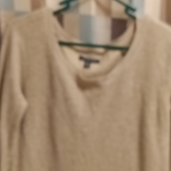 FINAL PRICE AMERICAN EAGLE OUTFITTERS tan l/s pullover sweater Size Med - Picture 2 of 3
